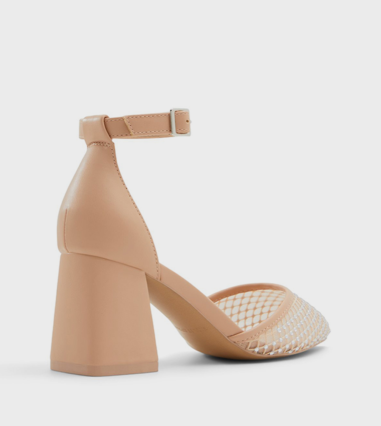DALIAA Embellished Ankle Strap Pumps