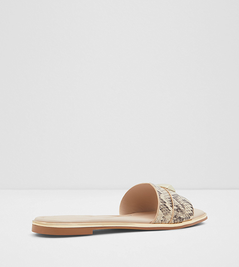Darine Square Toe Flat Sandals-Flex Collections 