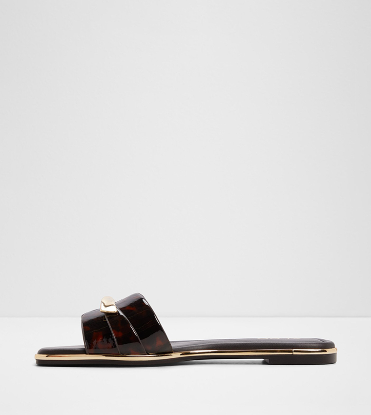 DARLINA Open Toe Flat Sandals