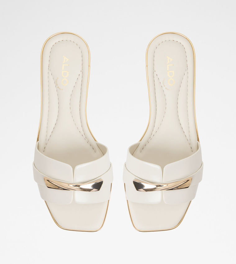 Aldo  Flat Sandals - Off White Flat Sandals