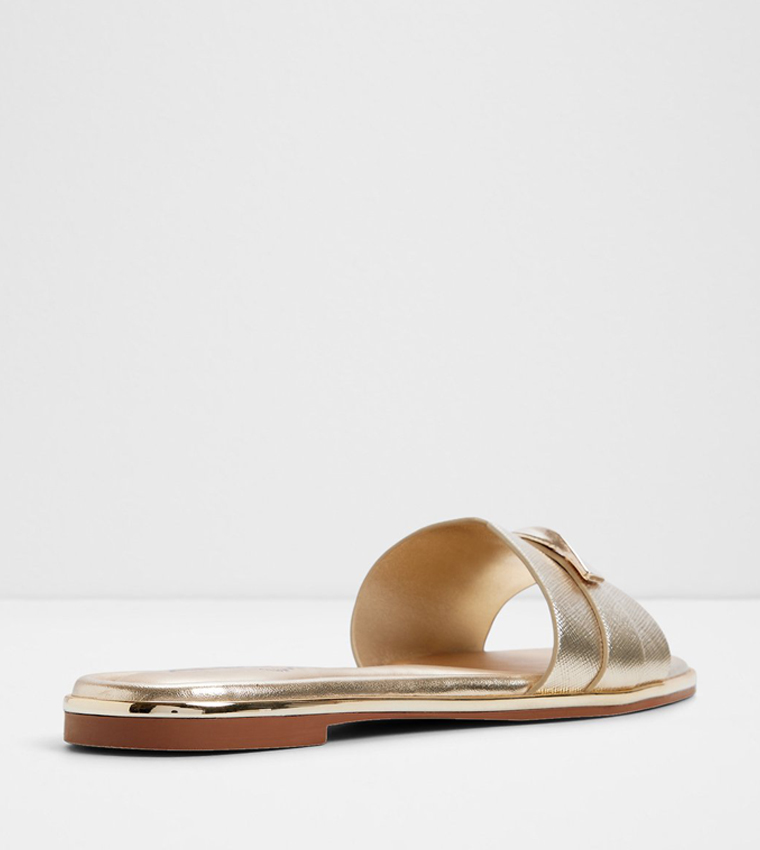 DARLINA Textured Flat Sandals