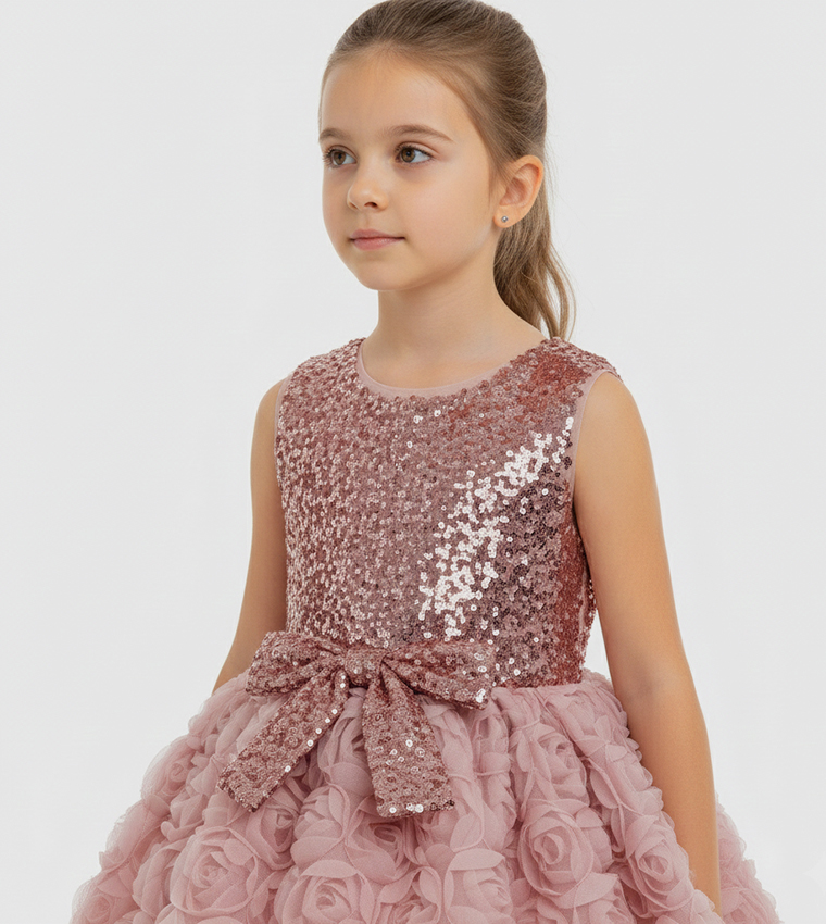 ELSA Sequined Tulle Dress