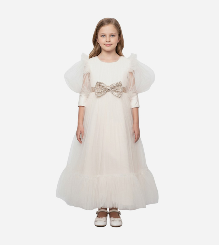 Ddaniela  Party Dress - Off White Party Dress