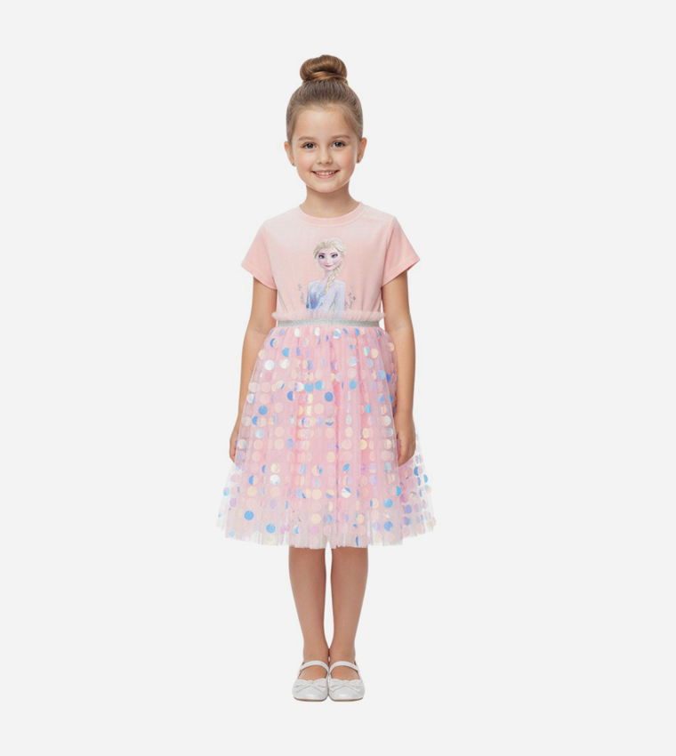 Elsa Glitter Party Dress