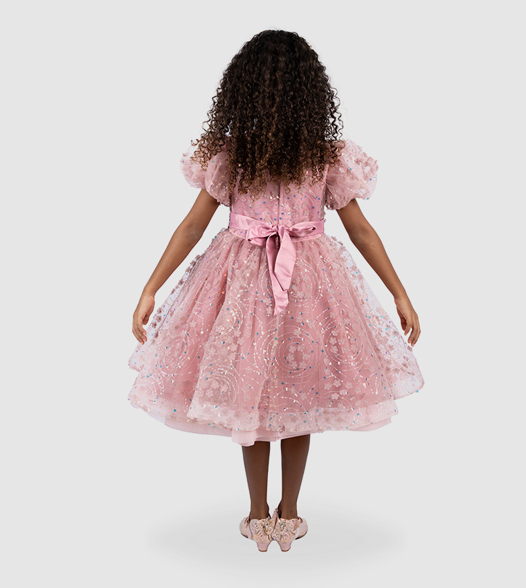 Katherina Sequins Fit and Flare Dress