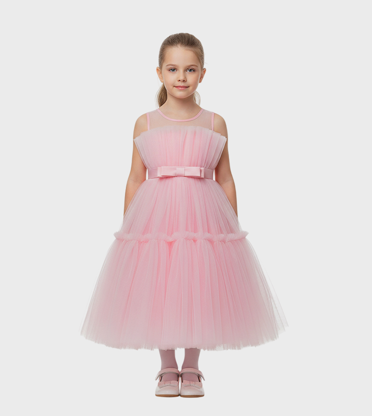 Toddler Girl's Ruffled Tulle Dress