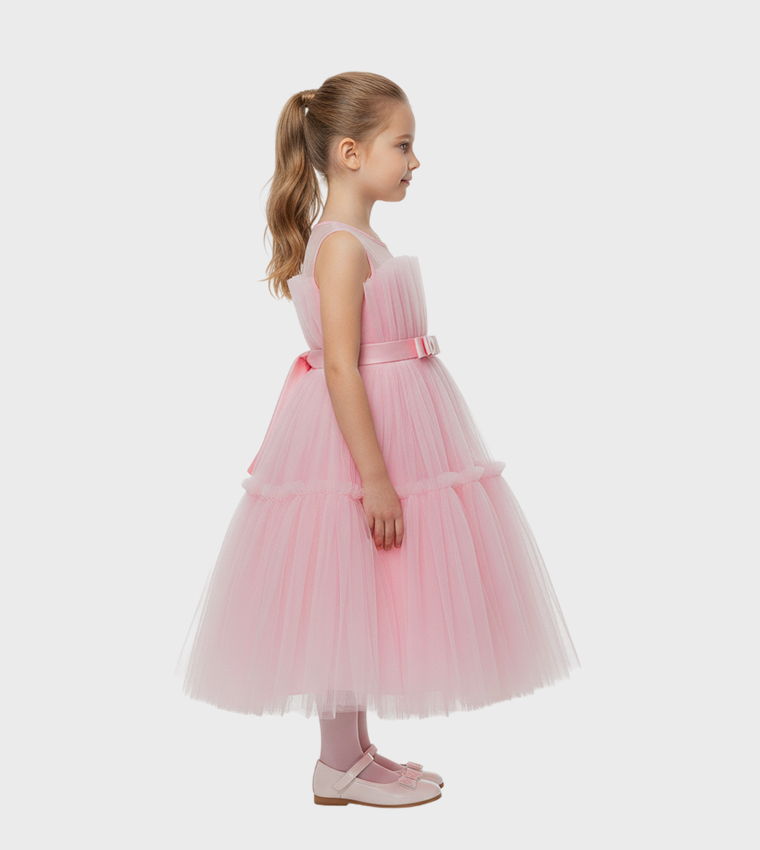 Toddler Girl's Ruffled Tulle Dress