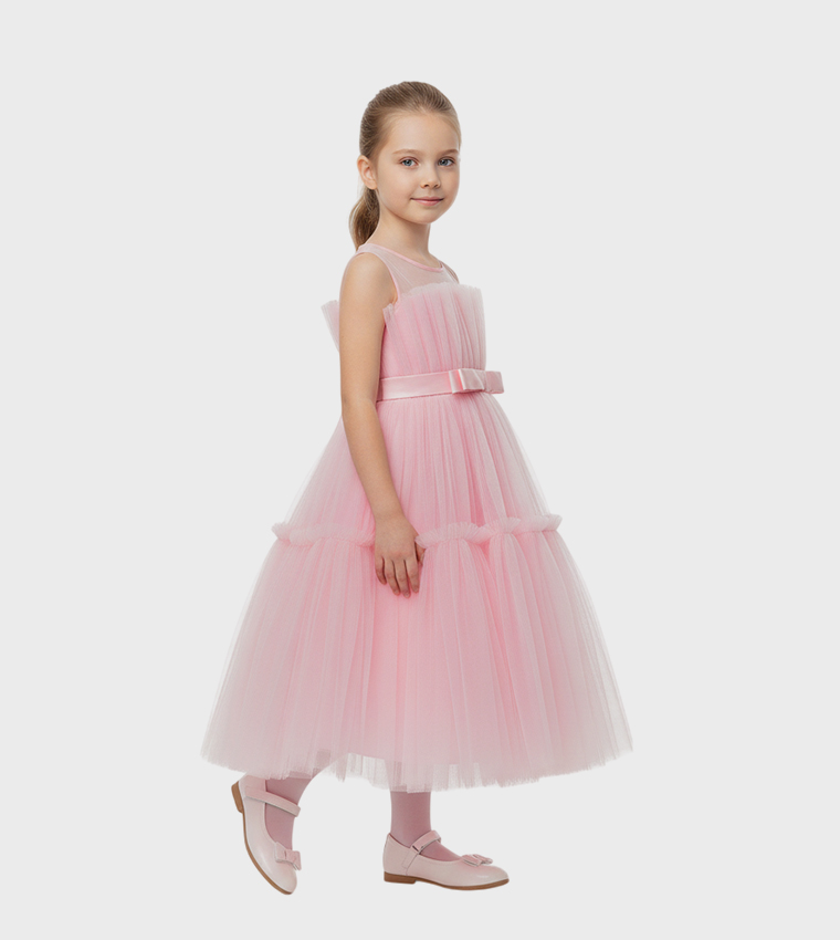Toddler Girl's Ruffled Tulle Dress