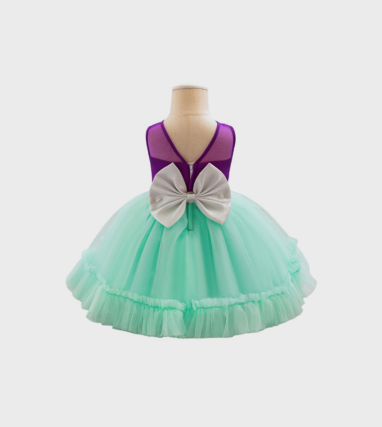 Oceanic Charm Tulle Dress