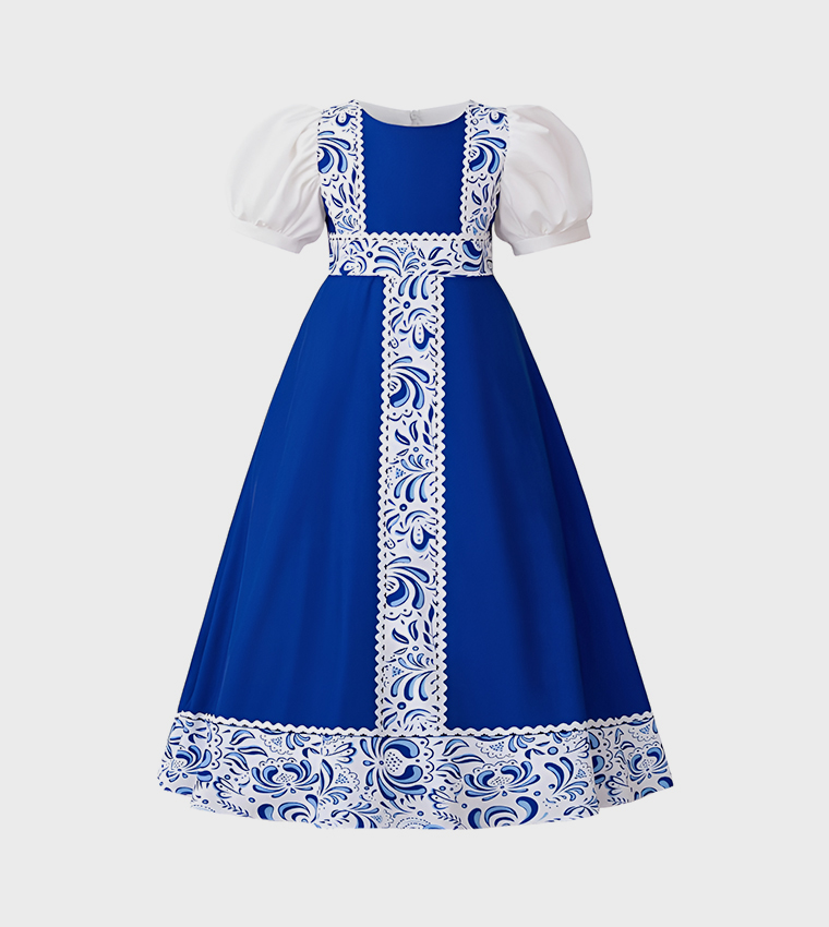 Printed Mystique Russian Sarafan Dress