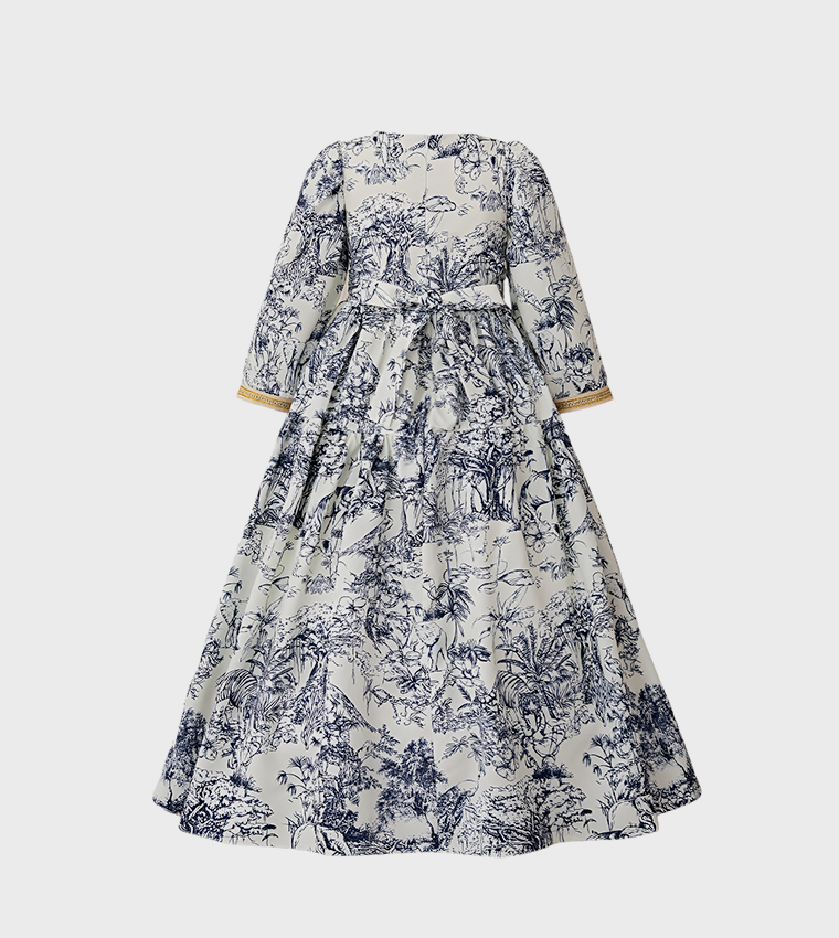 Printed Maya Modesty Abaya Dress