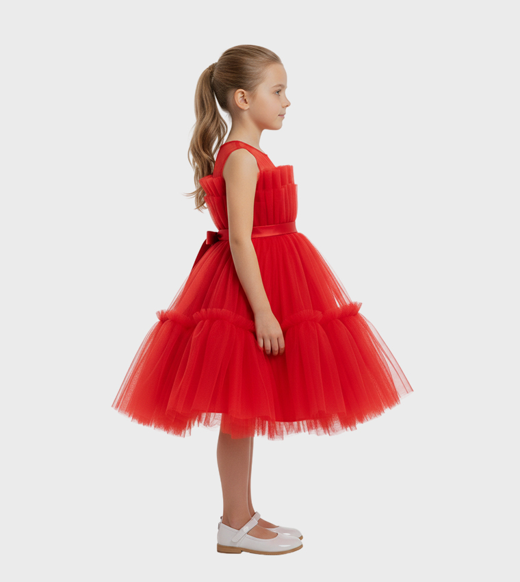 Ddaniela  Party Dress - Red Party Dress