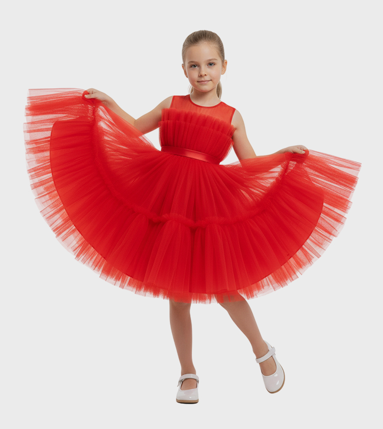 Ddaniela  Party Dress - Red Party Dress