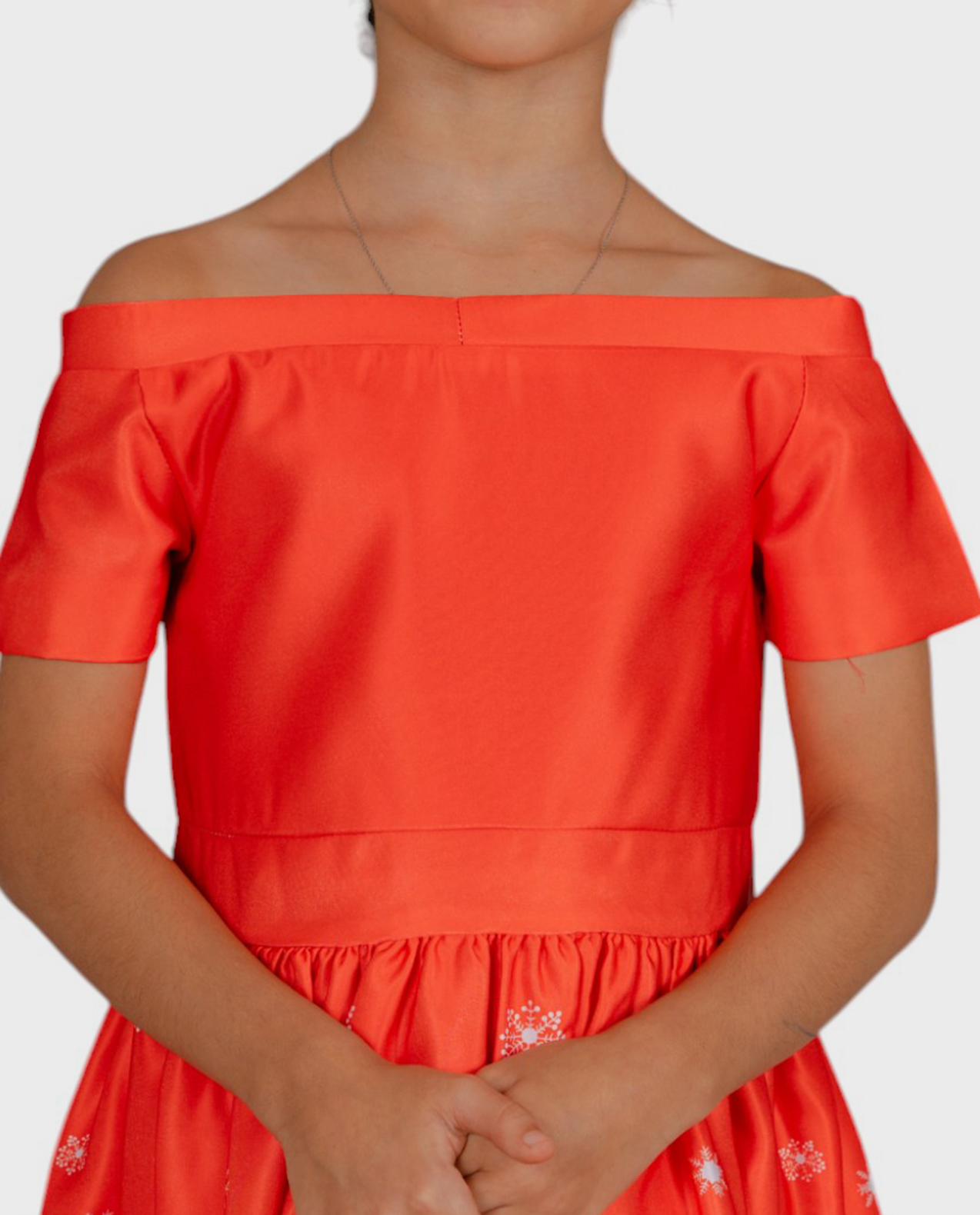 Christmas Theme Printed Flared Dress 