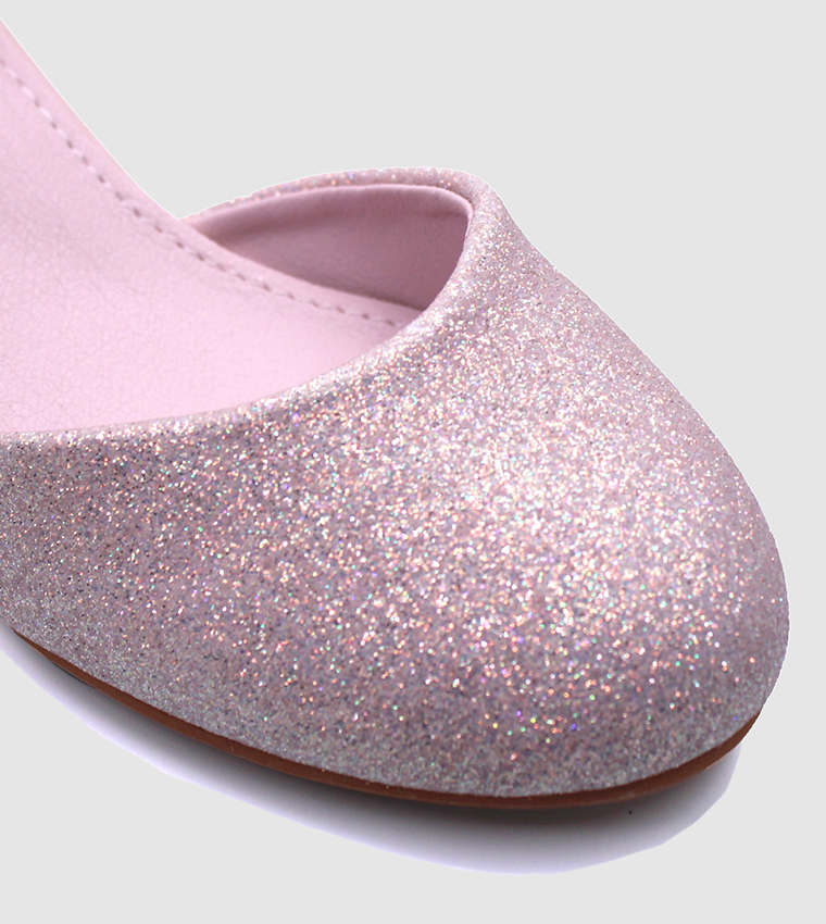Fairy Dust Glitter Mule Pumps