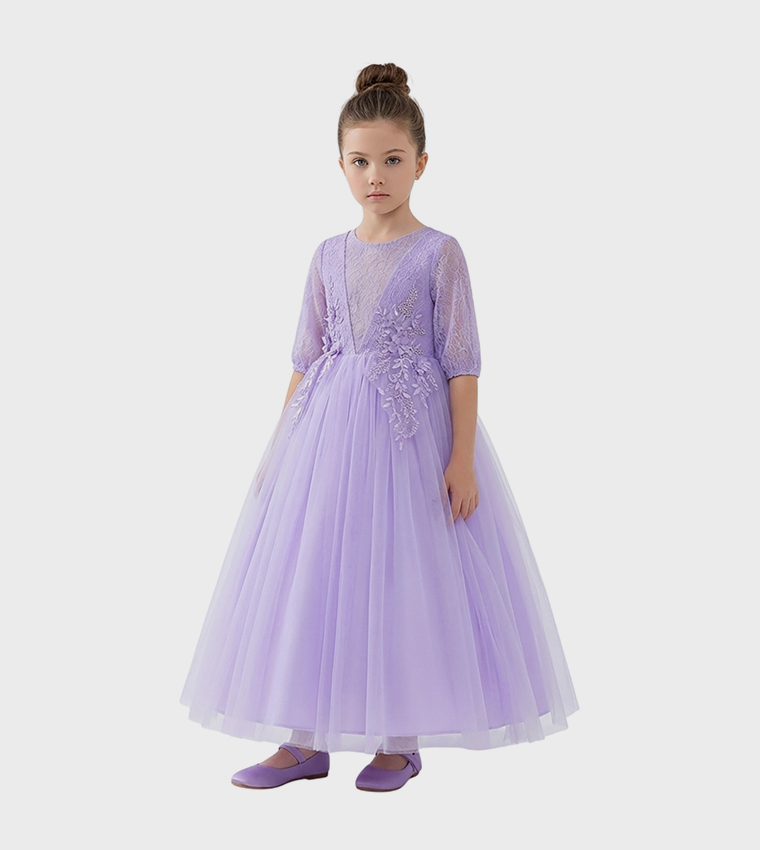 Julietta Lace Detail Party Gown