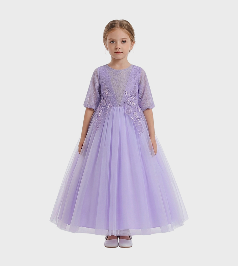 Julietta Lace Detail Party Gown