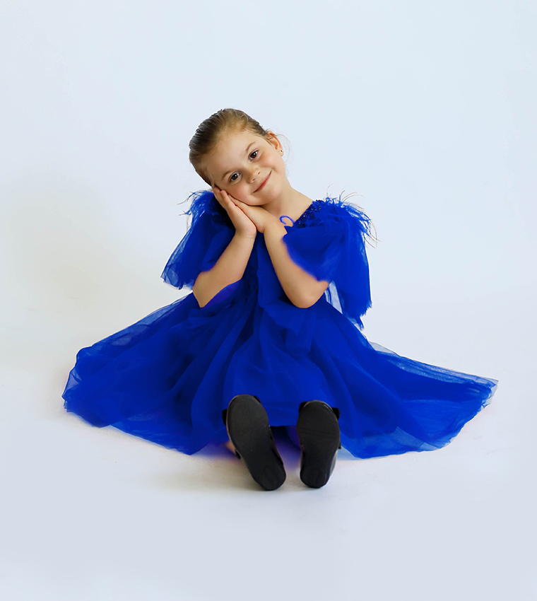 Sequined Dragonfly Tulle Dress