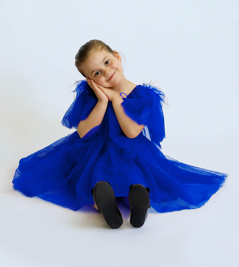 Sequined Dragonfly Tulle Dress