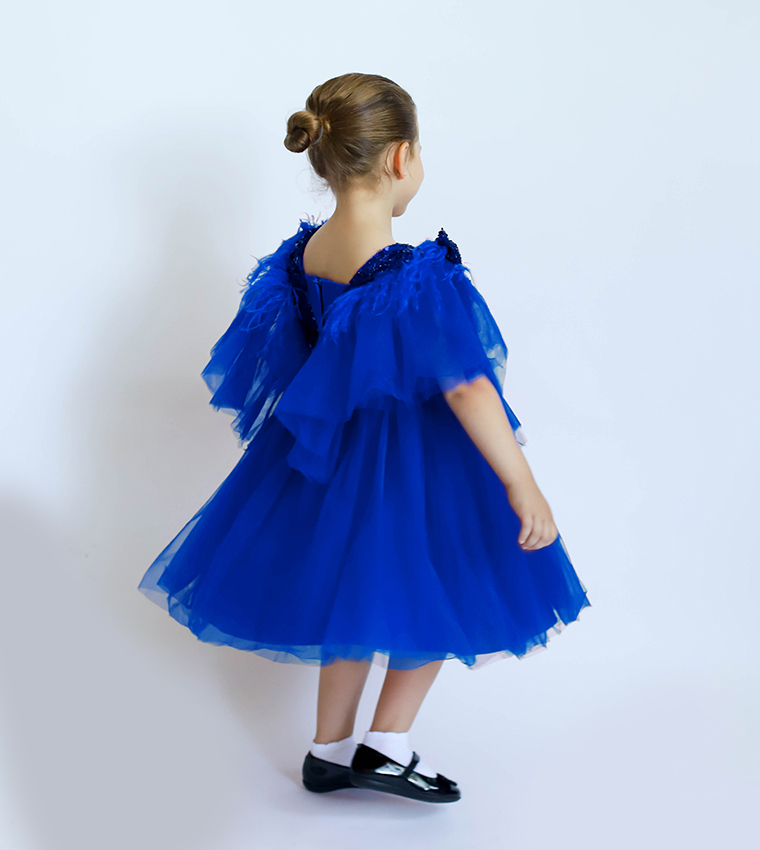 Sequined Dragonfly Tulle Dress