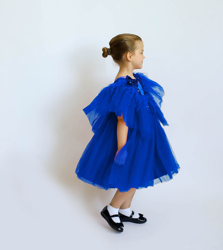 Sequined Dragonfly Tulle Dress