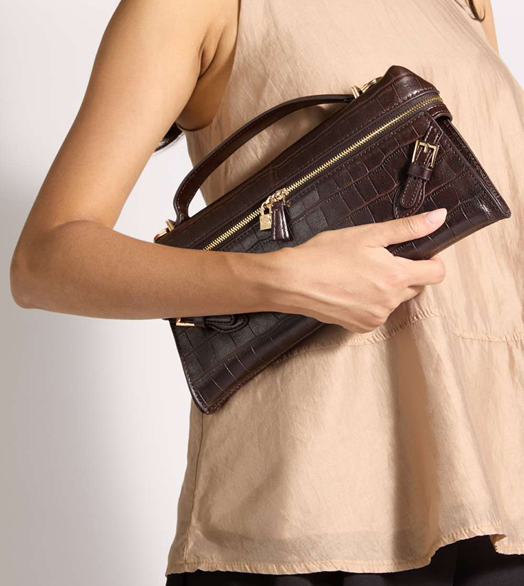 DECLARATIONS Textured Top Handle Bag