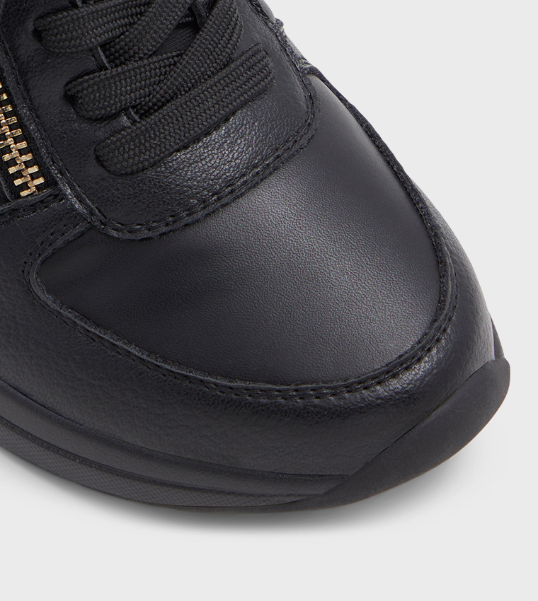 DEDEE Lace Up Wedge Sneakers