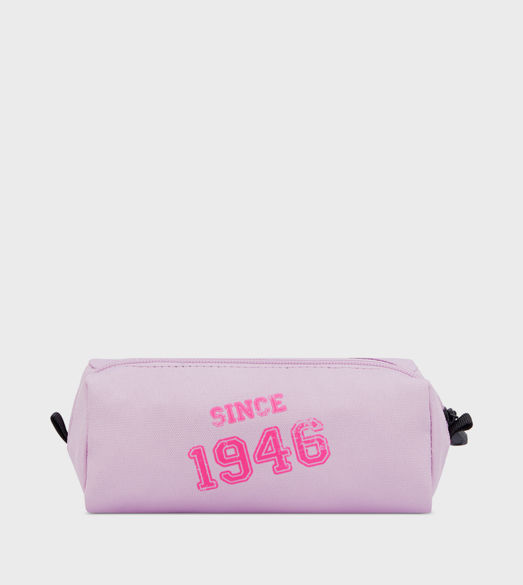 Logo Printed 1-Compartment Pencil Case