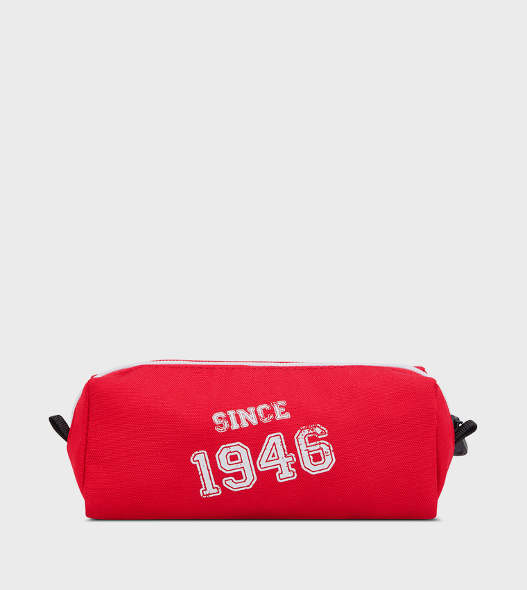 Logo Printed 1-Compartment Pencil Case