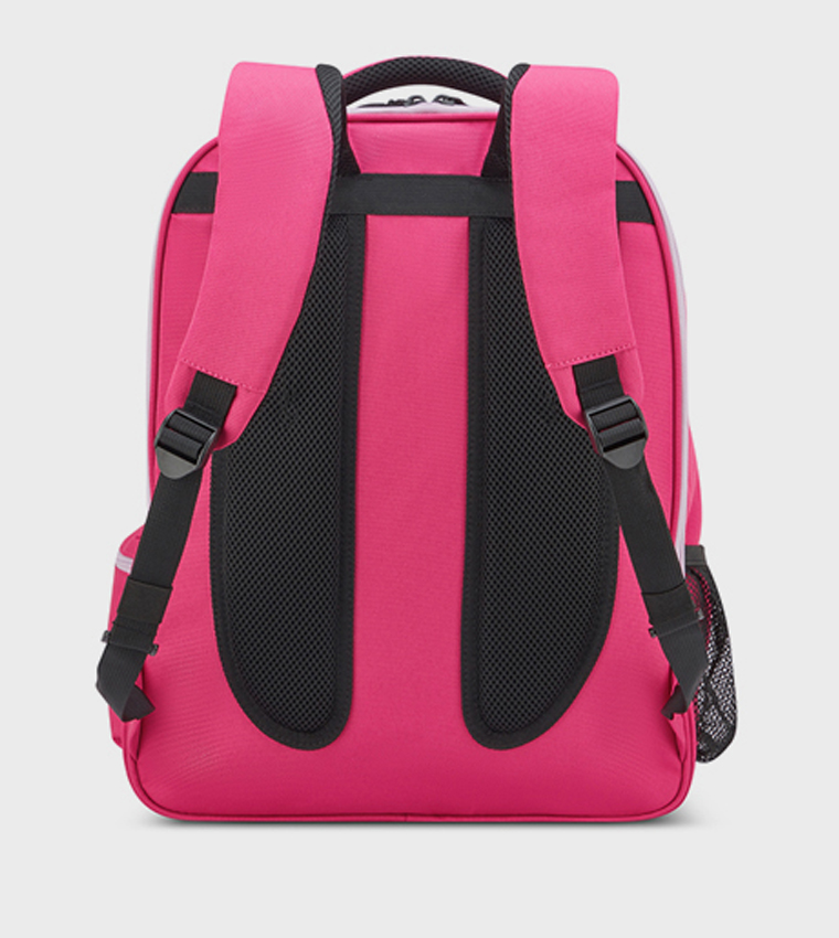 Logo Printed Zip Closure Backpack