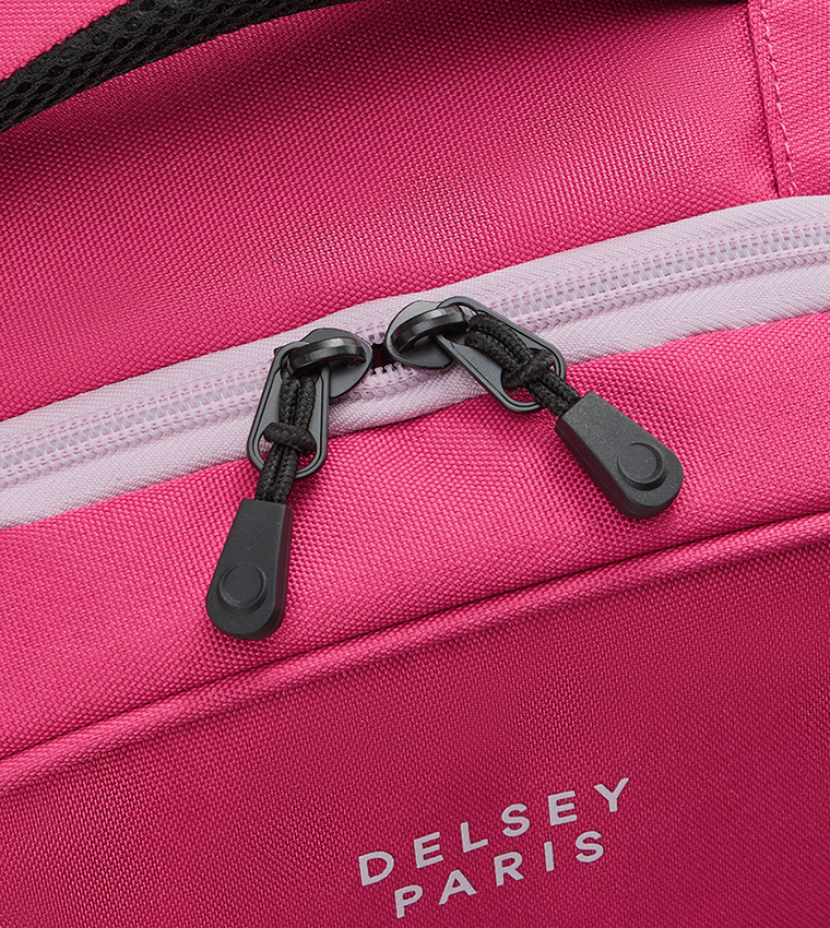 Logo Printed Zip Closure Backpack