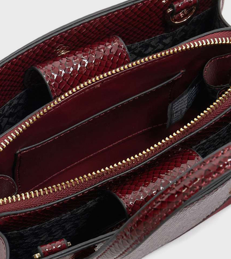 DINKYDENBEIGH Textured Satchel Bag