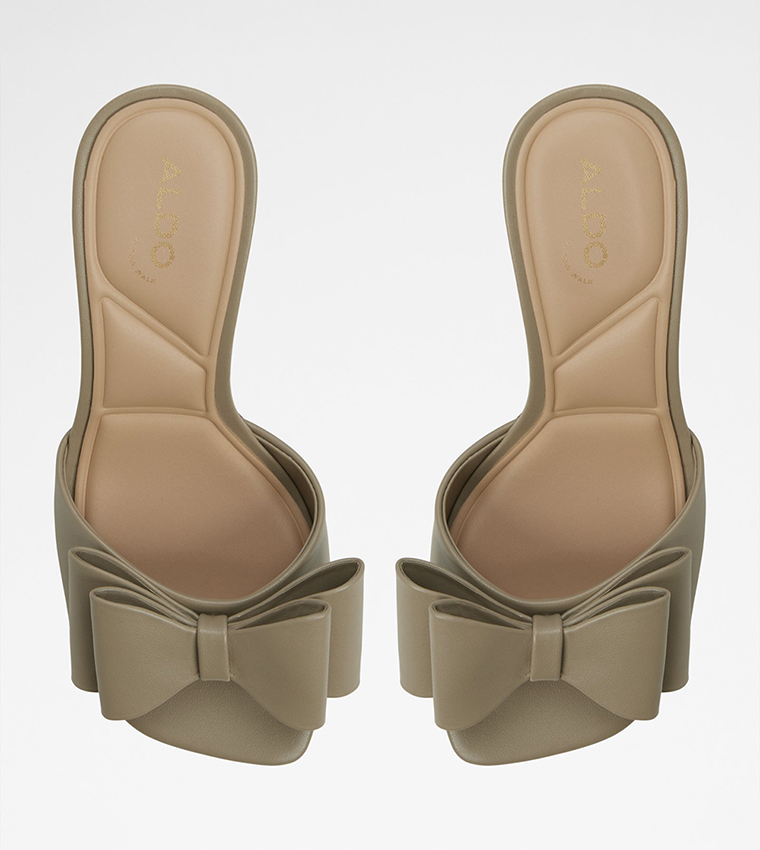 DISTINGUISHED Bow Detail Heeled Sandals