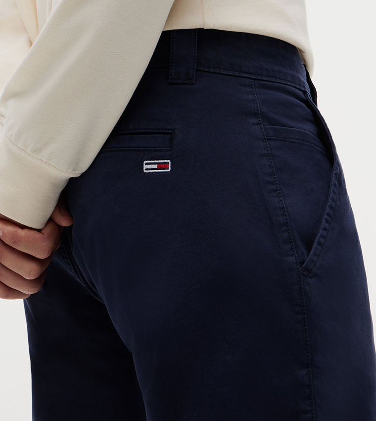 Solid Slim Fit Chinos