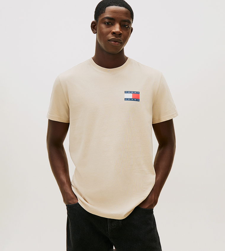 Flag Printed Slim Fit T-Shirt
