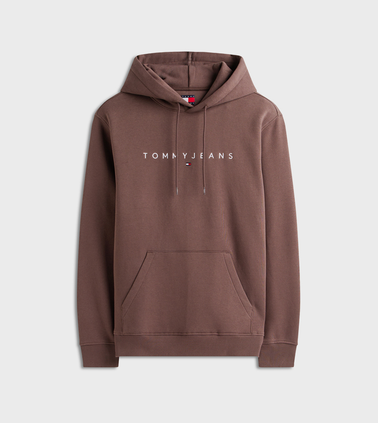 هودي كم طويل بشعار مطرز