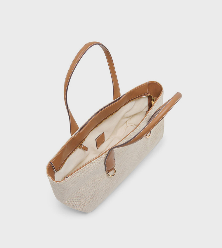 CLARINAC Textured Zip Shoulder Bag