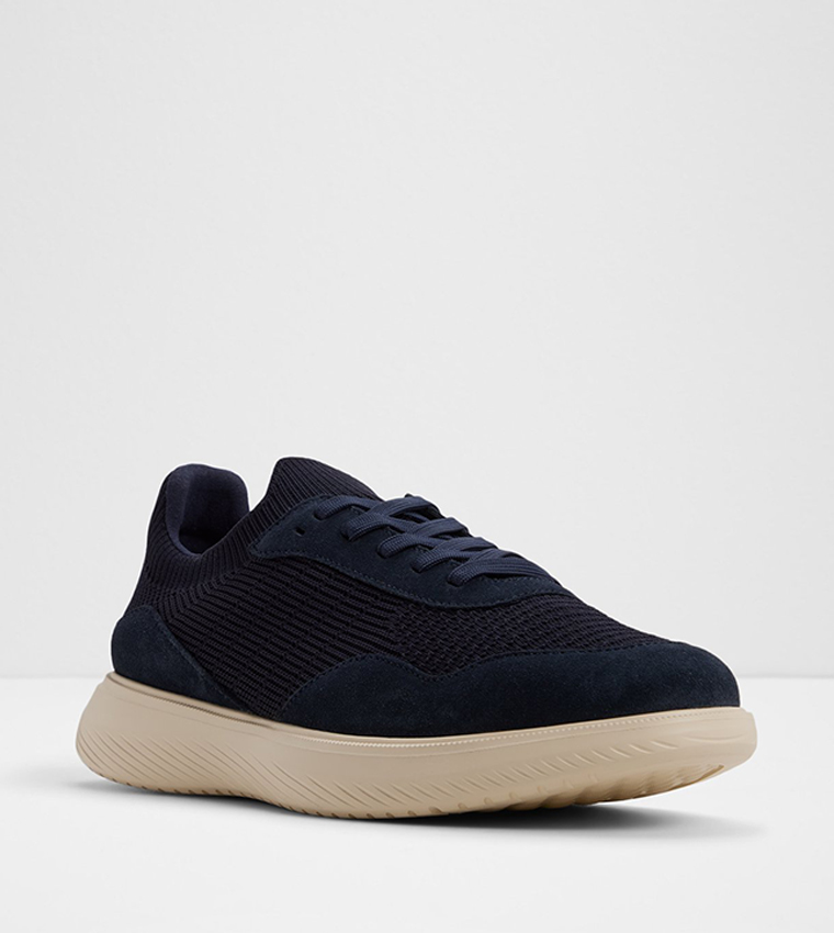 DOYLE Textured Lace-Up Sneakers