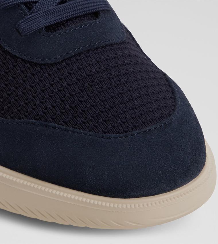 DOYLE Textured Lace-Up Sneakers