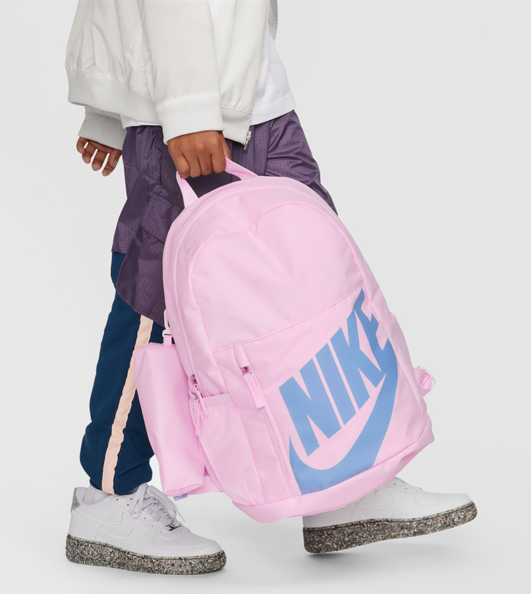 Logo Printed Backpack with Pouch