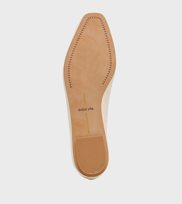CARET Solid Square Toe Ballerinas