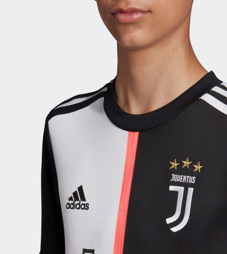 Juventus Away V-Neck Color Block Jersey T-Shirt