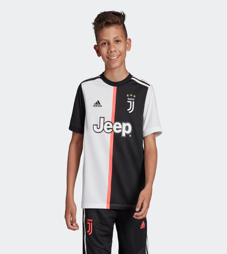 Juventus Away V-Neck Color Block Jersey T-Shirt
