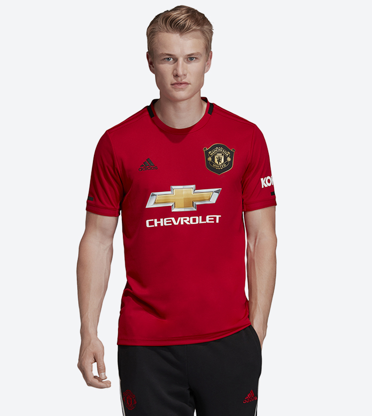 Buy Adidas Manchester United Short Sleeve Jersey Red In Red