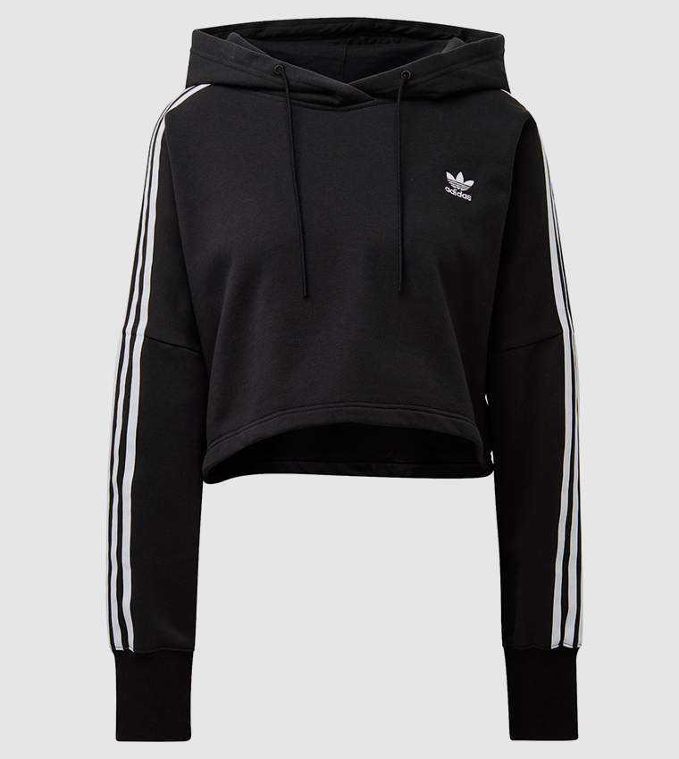Logo Detail Cropped Hoodie