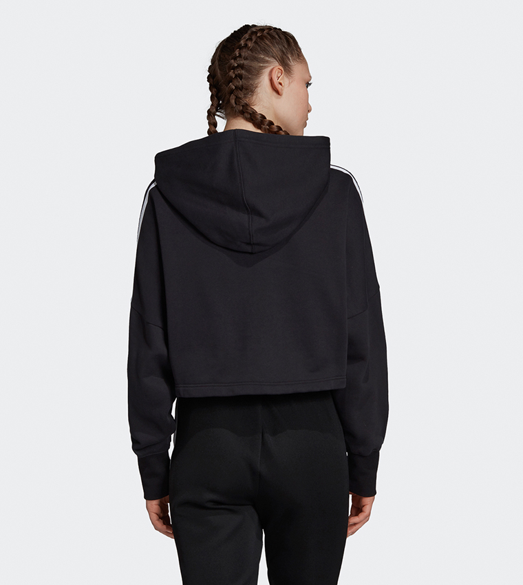 Logo Detail Cropped Hoodie