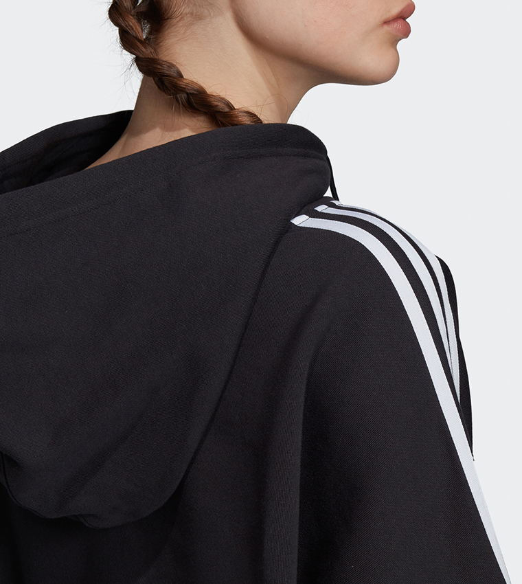 Logo Detail Cropped Hoodie