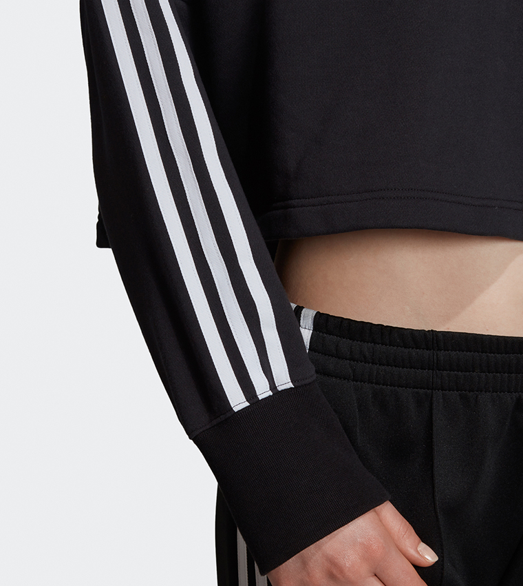Logo Detail Cropped Hoodie