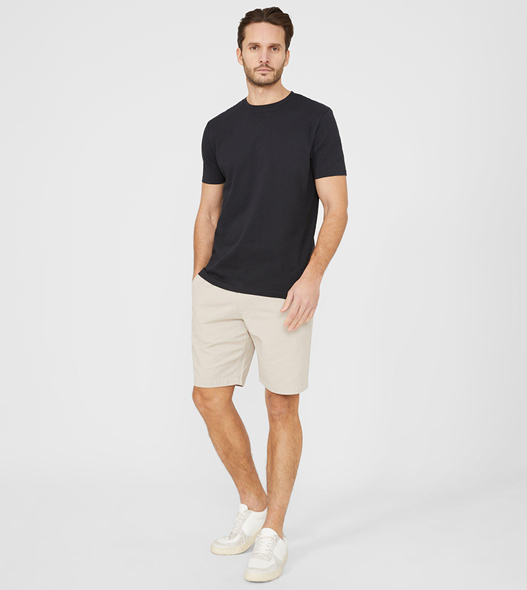 Solid Crew Neck T-Shirt