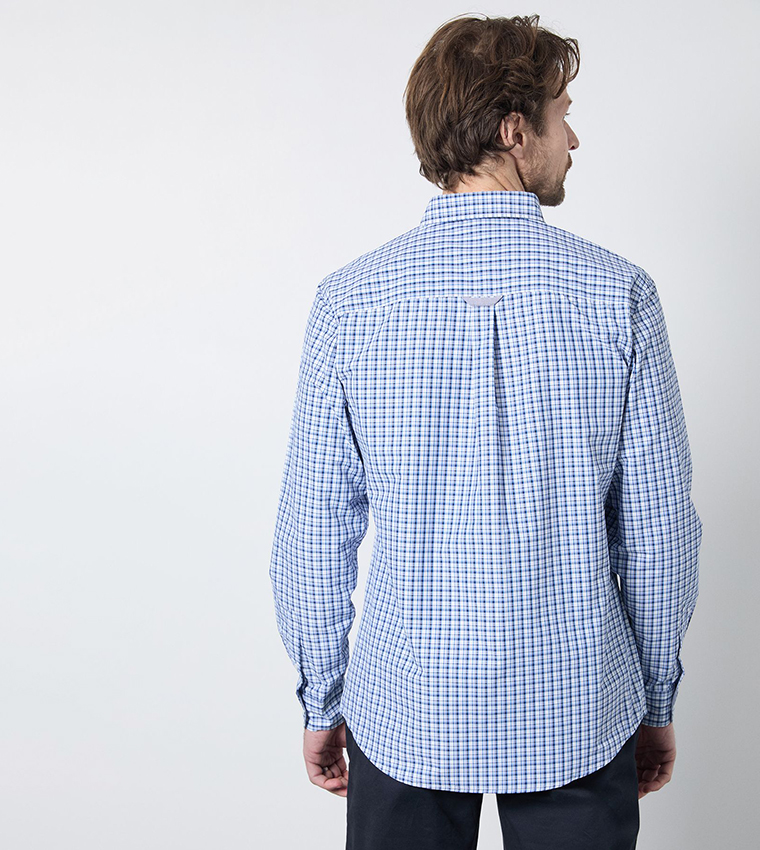 قميص كاجوال كاروهات كم طويل